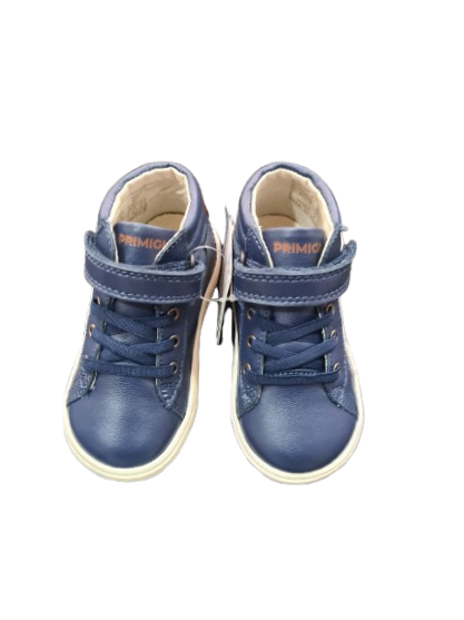 Primigi blue leather Nappa soft oceano ankle boot