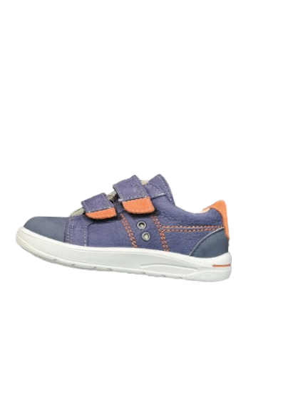 Ricosta Nippy see/rost blue trainer with tan trims