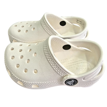 White crocs Gimme Shooz