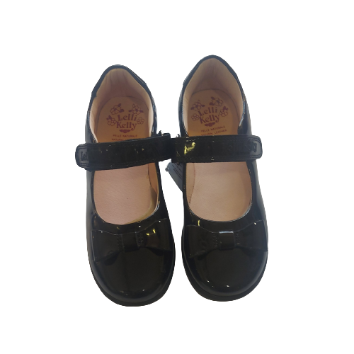 Lellie Kelly Perrie patent black school shoe