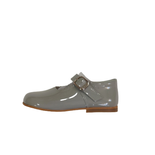 Andanines Charol ice, light grey patent shoe