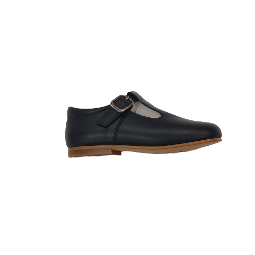 Andanines navy  leather shoe