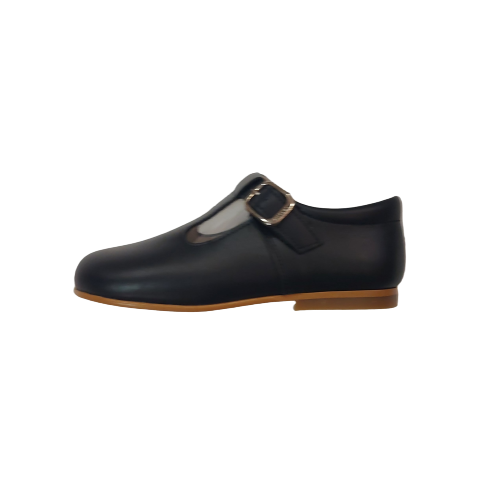 Andanines navy  leather shoe