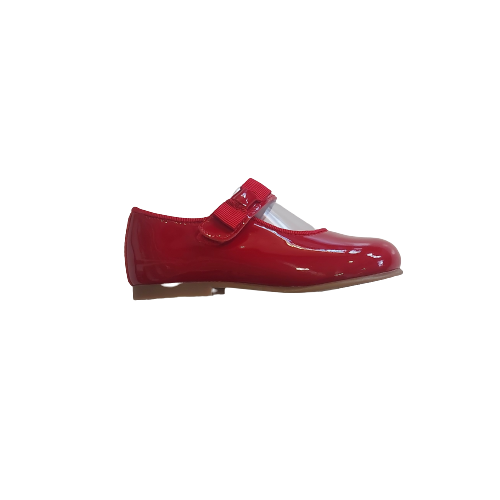 Andanines patent red shoe