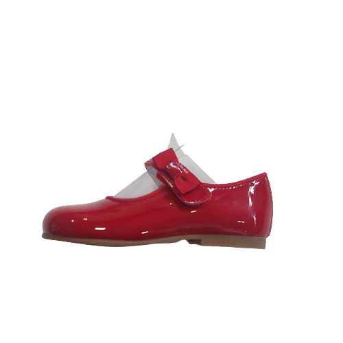 Andanines patent red shoe