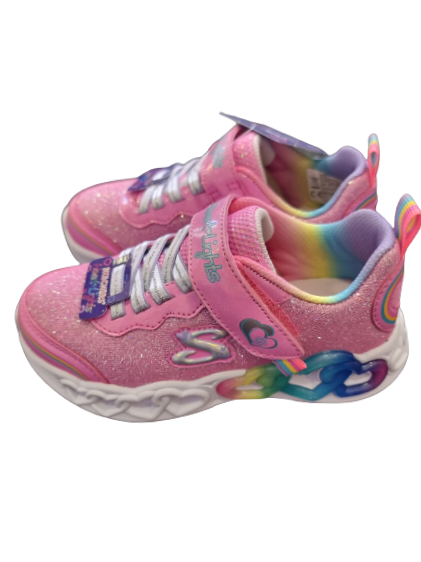 Sketcher, hearts and lights, love prism. Pink/multi.