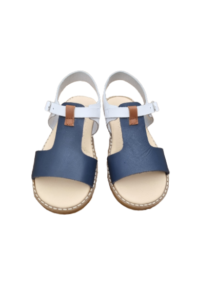 Andanines boys navy and white sandal