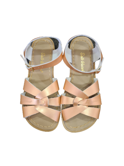 Salt water rose gold sandal with straps