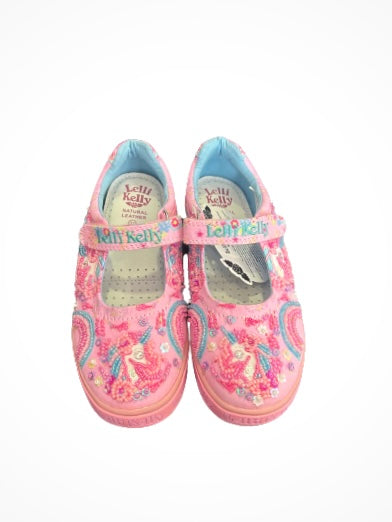 Lelli Kelly pink fantasy Eliza canvas shoes